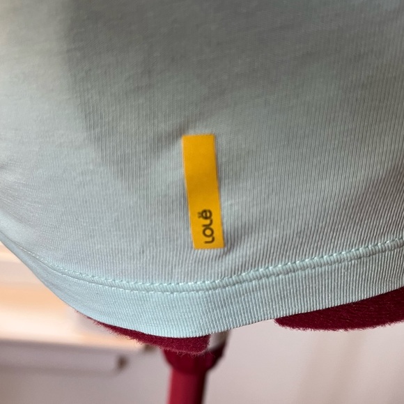 PALE TURQUOISE LOLË LONG SLEEVED TOP - Picture 9 of 10